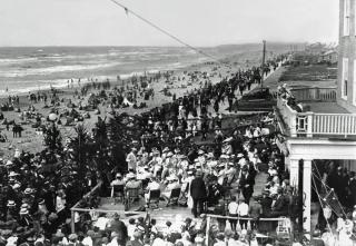 The Seaside Prom was dedicated in August of 1921. Hundreds of statewide officials joined visitors to celebrate the milestone.