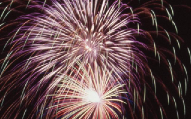 Fireworks Show in Seaside Oregon